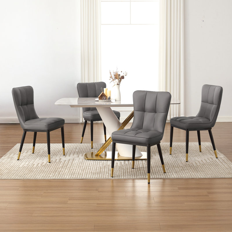 Chaise d'appoint 35,8 po H, gris