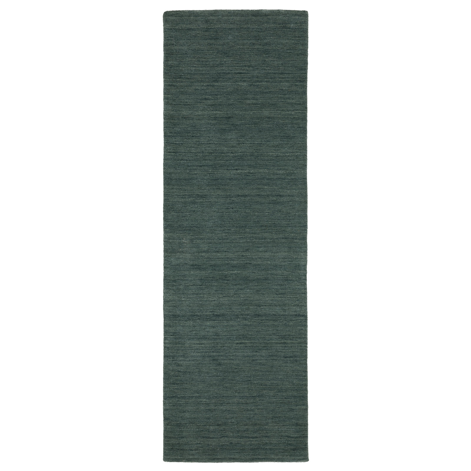 Yolandi Teal Hand-Tufted Wool Rug, Runner 2'6" x 8'