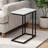 Elegant C-Shape Sofa Table for Compact Living Spaces