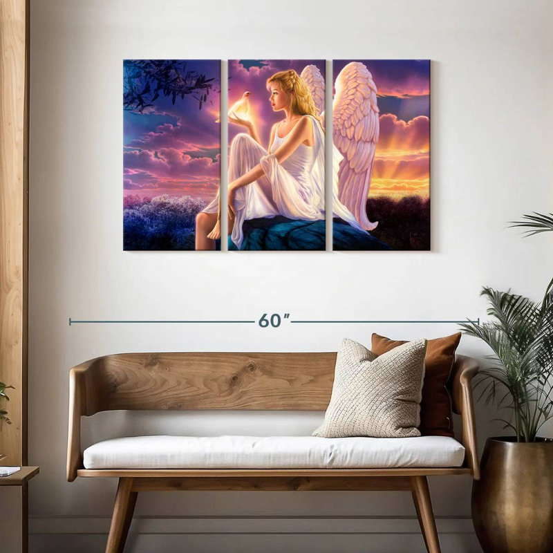 Crépuscule Leisha Angel I, H 28 po x l 45 po