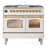 Blanc antique / laiton
