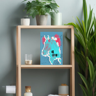 «Be Wild Horse», art contemporain abstrait cheval