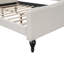 Lit de jour double capitonné capitonné, beige