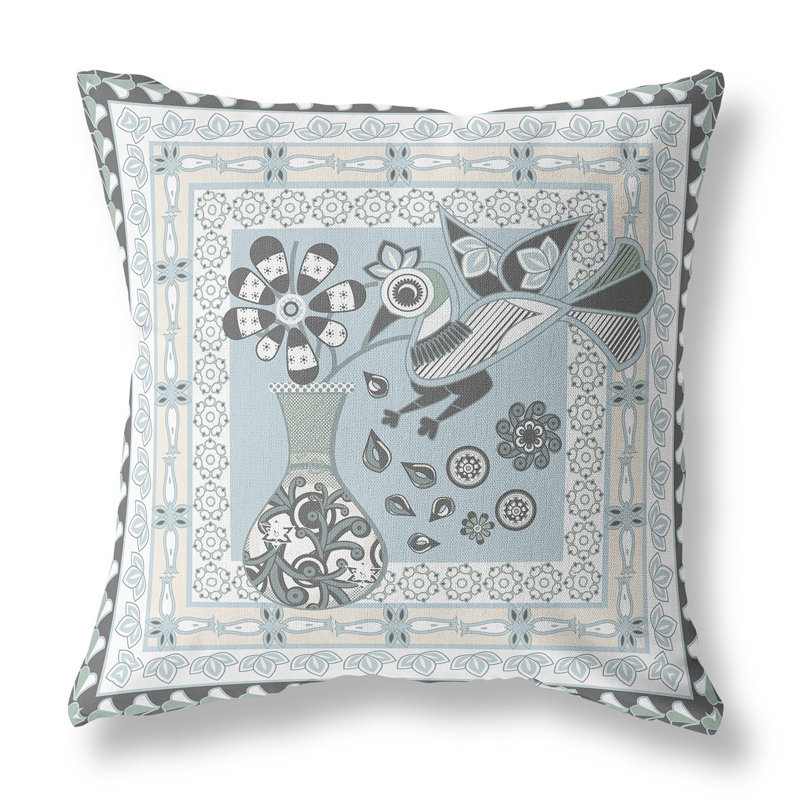 Coussin 18 po x 18 po, Crème