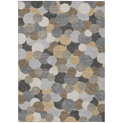 Machine Washable Indoor/Outdoor Chantille ACN2450 Geometric Rug