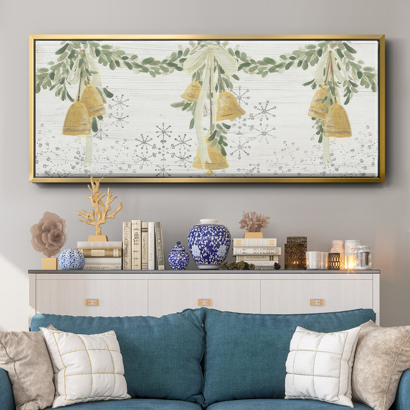 Toile encadrée, "Bells", H 24 po x l 60 po