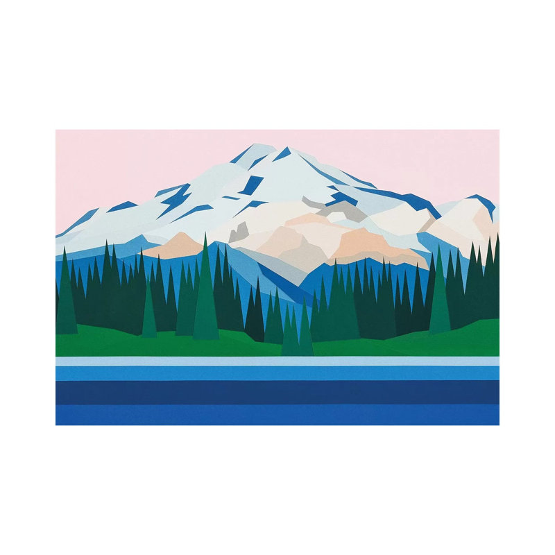 Mountain View by Jun Youngjin - Wrapped Canvas Gallery-Wrapped Canvas Giclée, 20.32cm H x 30.48cm W