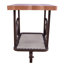 Table de bout, chêne et gris antique