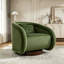 Fauteuil d'appoint pivotant, fauteuil demi-tonneau pivotant à 360 degrés-1820569935