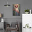 «Flamingo and Tulip Abstract» par Momart, art mural en métal-537852628