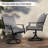 Swivel Rocker Patio Dining Armchair With Cushion-1298120254