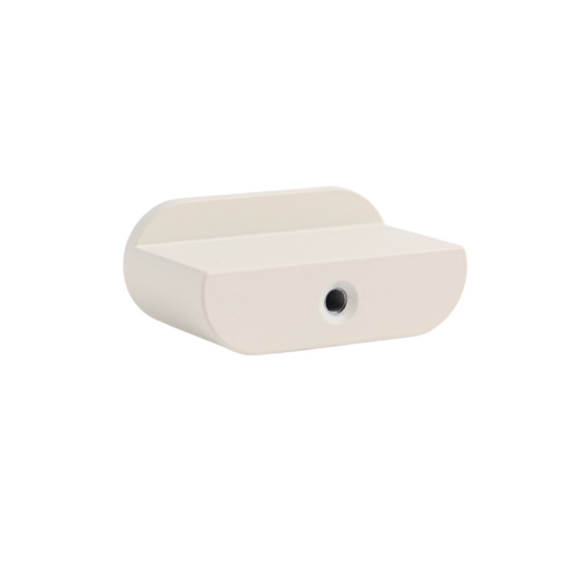 1.75" Oval Knob, Snow (White)