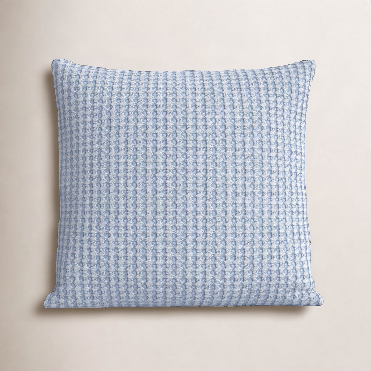 Ruta Cotton Pillow Cover, Denim, 20" H x 20" W