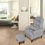 Chaise de salon blanc crème avec fauteuil inclinable et coussin de rangement ergonomique à plusieurs angles