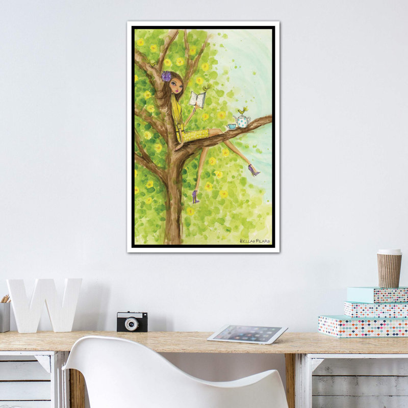 Printemps à Summerside # 3, art, Toile blanche encadrée, H 40 po x l 26 po x P 1,5 po