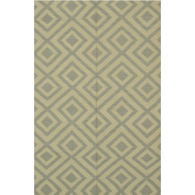 5x8 Ivory Flat Weave Wool Diamond Trellis Pattern Geometric Modern Contemporary Carpet Rug