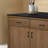 Solid Wood Frame Kitchen Island with Sintered Stone Top, Drawer and Cabinet Storage