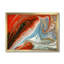 Or rouge et marbre bleu - reproduction d'art sur toile-51145748-51145740