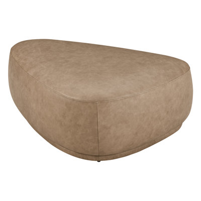 Adna 44" Genuine Leather Triangular Ottoman