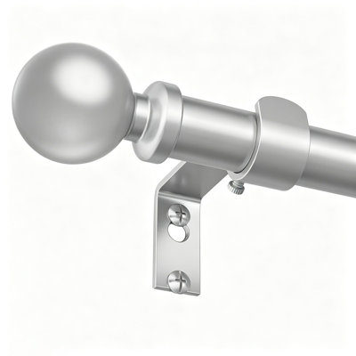 Tringle à rideaux réglable en métal robuste 36-91 po 1 po, épissure télescopique, design décoratif moderne