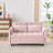 55" Two Seater Pull Out Sofa Bed, Adjustable Backrest With USB Ports, Two Side Pockets-1450892363