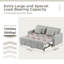 2 Seater Linen Sofa Bed-1907410471