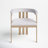 Peppa Slat Back Arm Chair in Beige/Gold-375971978