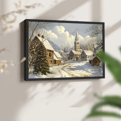 Chirstmas Art-CCXCIV -Framed Print - Restickable