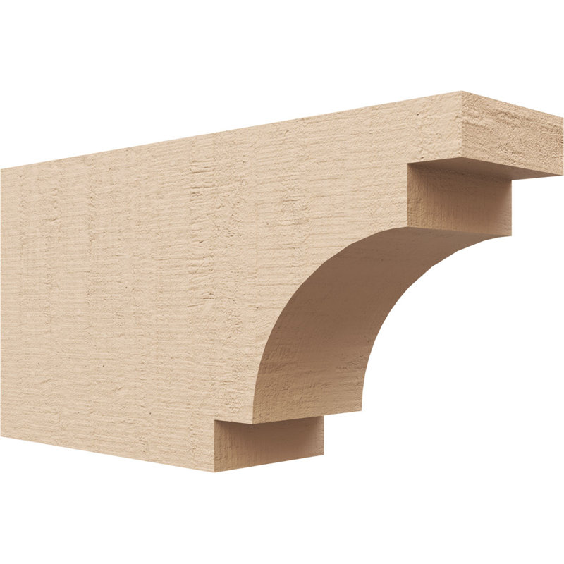 Queue de chevron méditerranéen en cèdre Timberthane, l 4 po x H 8 po x L 16 po, brun clair, H 8 po x l 16 po x P 4 po