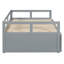 Lit de jour extensible avec couchette, lit de jour en bois avec couchette-1761050121