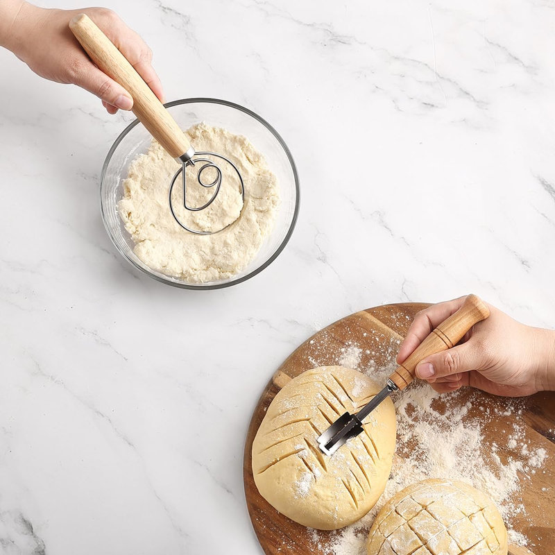 Panier à pain rond de qualité supérieure avec doublure - Panier parfait pour faire de beaux pains (9 po rond / ovale 10 po)