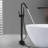 High Arch Single-Handle Freestanding Tub Faucet Bathtub Filter With Handheld Shower In Venetian-111704741