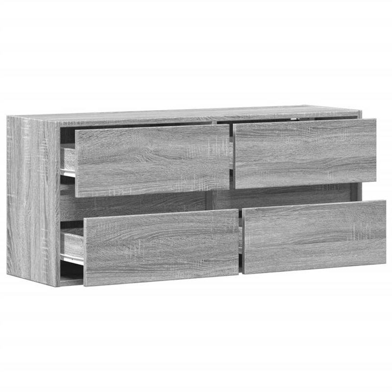 Yes_No_No_Yes_No TV Stand, Grey Sonoma, 100cm