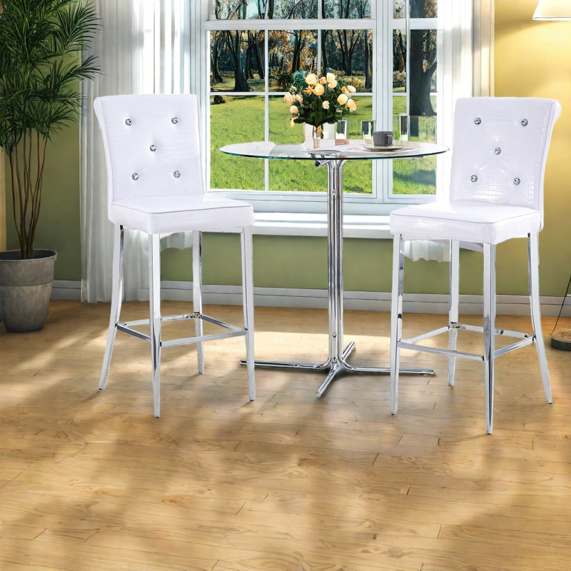 Ensemble de table de salle à manger moderne (doit inclure la table et la chaise), ensemble de bar en verre et métal