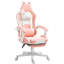 Fauteuil de jeu avec repose-pieds, fauteuil de jeu, appui-tête et soutien lombaire, pour la maison et le bureau