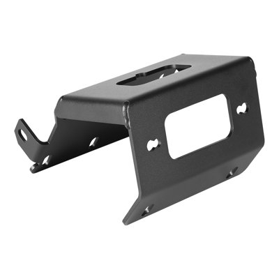 Winch Mount, Winch Capacity of 2000-3600 lbs, Trailer Hitch Winch Mount for Select Honda Foreman and Rancher Rubicon Models (2014-2021), 2 Mounting Hole Design, Powder Coated Steel, Black