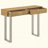 Harmony Natural And Silver 2-Drawer Console Table