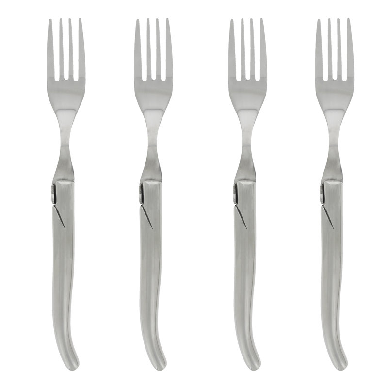 French Home French Home Laguiole Connoisseur Solid Stainless Steel Steak Forks, 4-Piece Set (Set of 4)