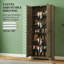 Armoire de rangement autoportante avec six niveaux et tablettes réglables
