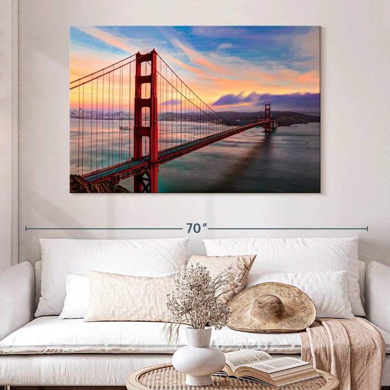 Pont Nicci Golden Gate, H 34 po x l 51 po