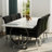 Luxury Dining Table With U-Shaped Base-451659458-456459034