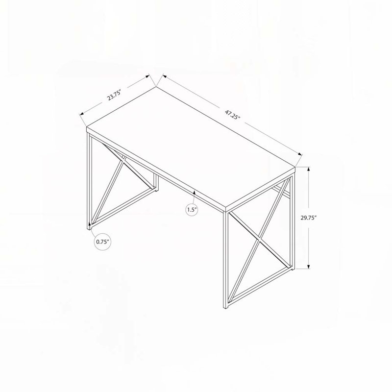 Home Office Computer Desk, Taupe