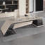 Bureau Burlywood et bois manufacturé noir-110097750