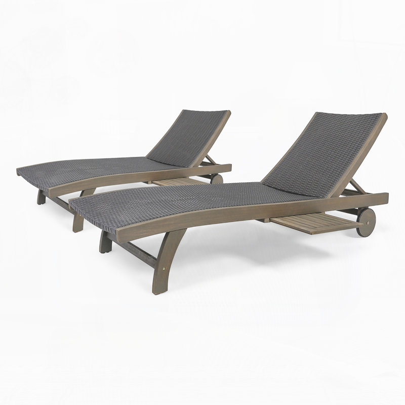 Chaise longue de patio (ensemble de 2)