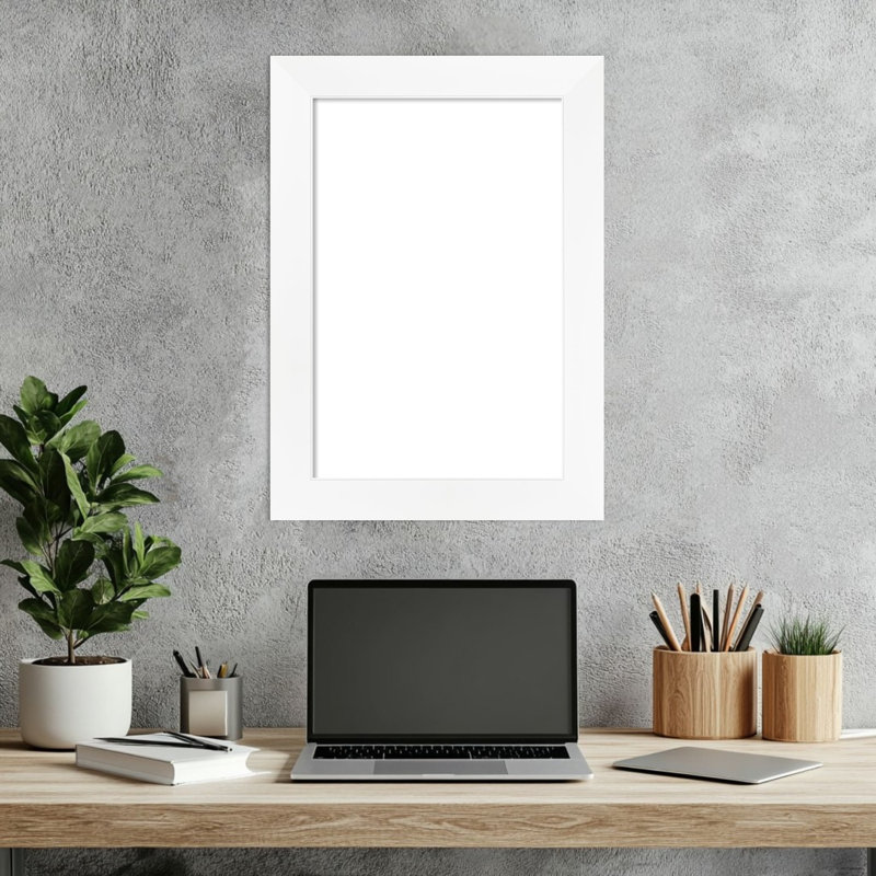 Armoire pour tableau blanc à cadre étroit effaçable, H 21 po x l 15 po