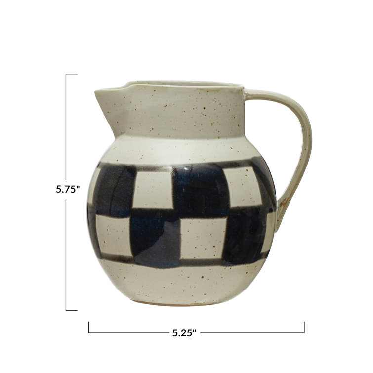 Gracie Oaks Bruyere Stoneware 48 Oz. Pitcher