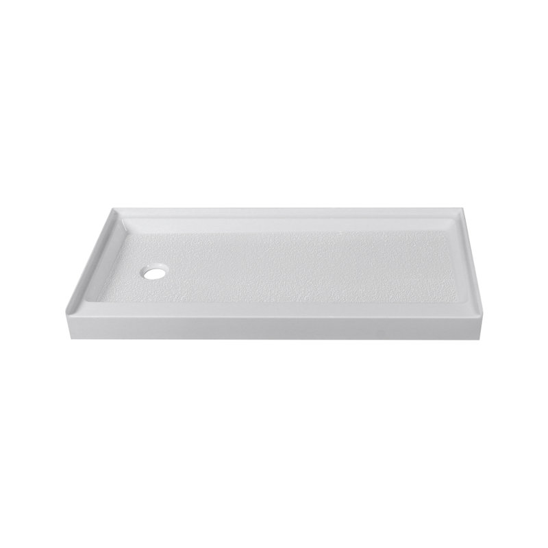 Laredo 60'' W 30'' D Rectangular Single Shower Base, Left