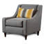 Fauteuil de chambre en polyester Ballina