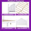 Structure de lit plateforme pleine grandeur avec tête de lit en bois - Fabrication en bois aggloméré robuste, en contreplaqué et en pin, aucun sommier nécessaire-497054728-497054729