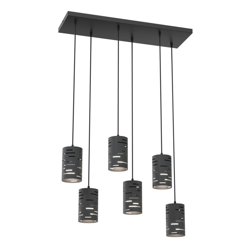 Searia 6 - Light Matte Black Pendant